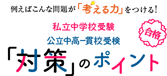 私立中学校受験or公立中高一貫校受検どっち