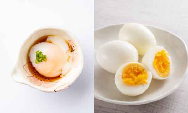 温泉卵で黄身と白身の固まる温度を調べる