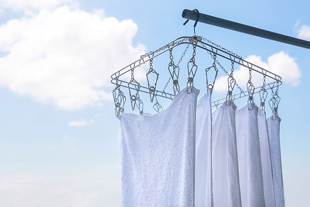 洗濯物が乾く時間と条件を調べる