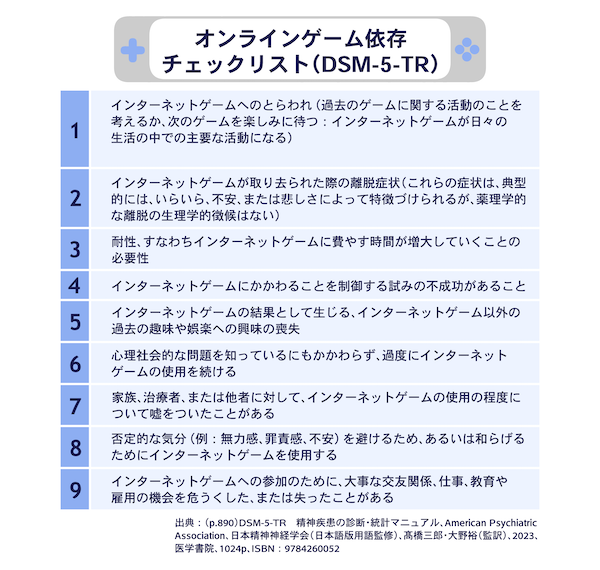 そもそも、ゲーム依存の定義や判断基準は？