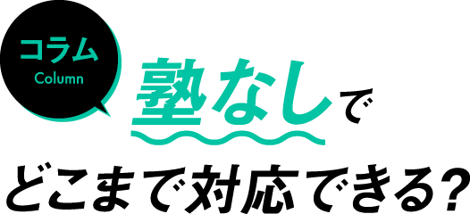 コラム塾なしでどこまで対応できる?